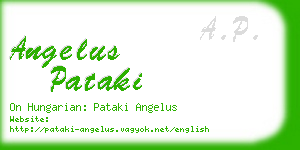 angelus pataki business card